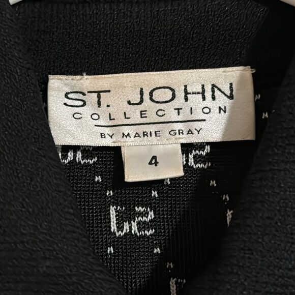 Vintage St. John Collection 2001 Gold Clasp Full Zip Cardigan 4 - Picture 7 of 10